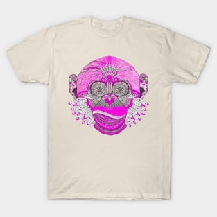 Monkey Mandala Artwork. T-Shirt